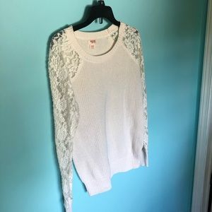 Laced Sleeve Sweater